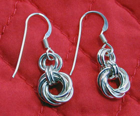 Mobius Flower Earrings