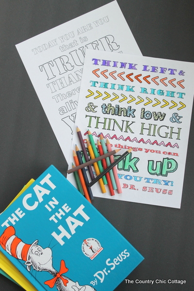 Printable Dr. Seuss Coloring Pages