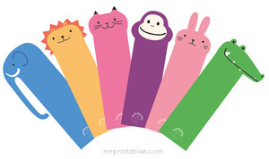 animals bookmarks craft