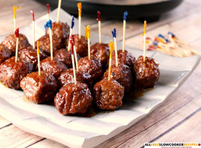 Slow Cooker Party Meatballs