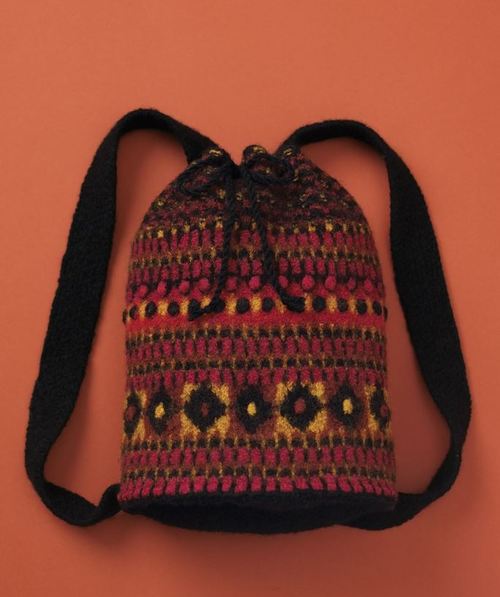 Felted Tribal Knit Bag