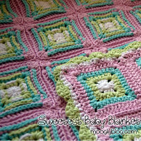 Granny Square Afghans in Pastel Colors