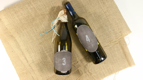 Chalkboard Table Number Wine Bottle Craft