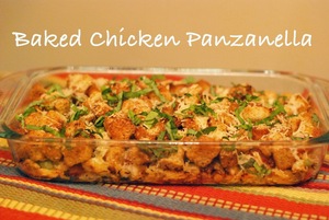 Baked Italian Chicken Panzanella Baked Italian Chicken Panzanella