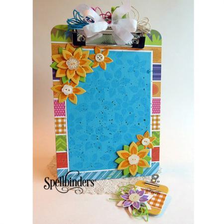 Spring Flowers Clipboard DIY Paper Craft