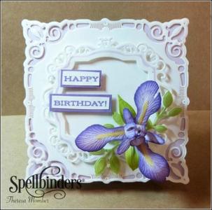Lovely Iris DIY Birthday Card