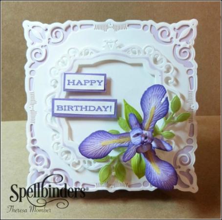 Lovely Iris DIY Birthday Card