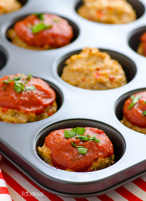 Shareable Turkey Meatloaf Muffins