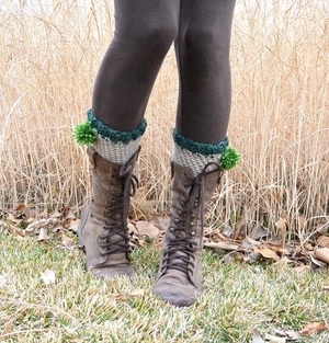Easy Leprechaun Crochet Boot Cuffs