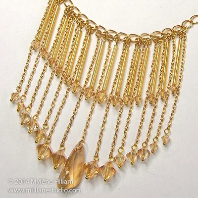 Golden Shadows DIY Necklace