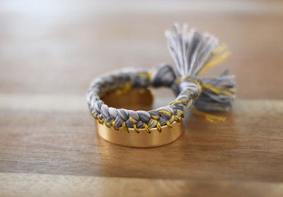 Metallic Shimmer DIY Braided Bracelet