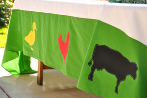 Modern Farm Tablecloth