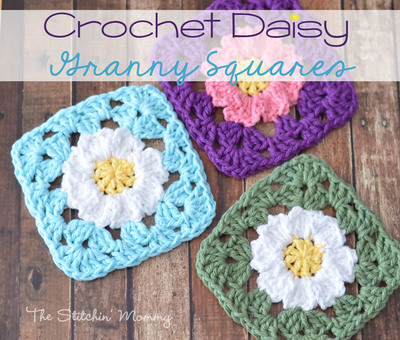 Granddaughter's Favorite Daisy Crochet Granny Squares