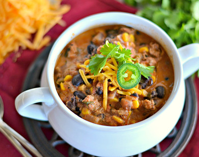 Jalapeno Popper Ground Turkey Chili