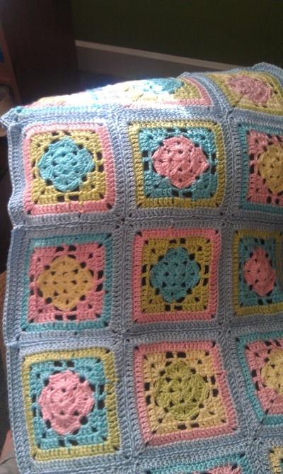 Spring Fling Granny Square Blanket