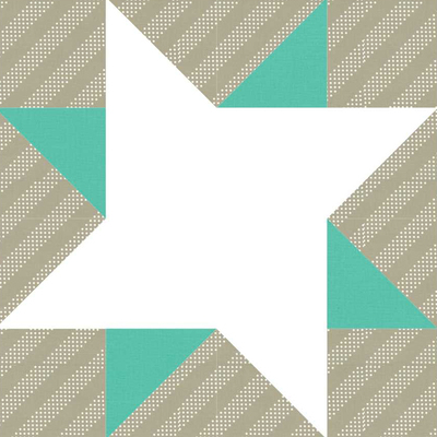 Pale Star Quilt Pattern Block