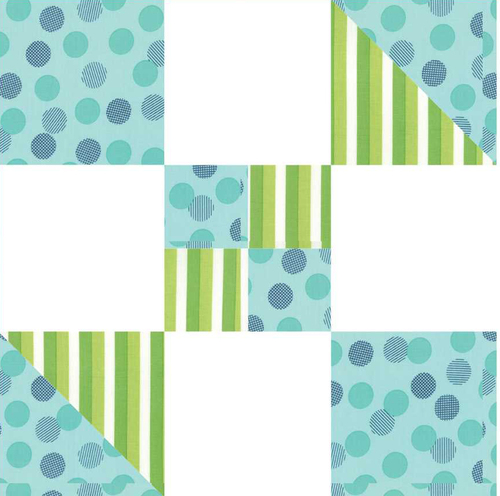 Hour Glass Quilt Block Pattern