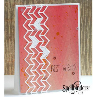 Best Wishes Chevron Card