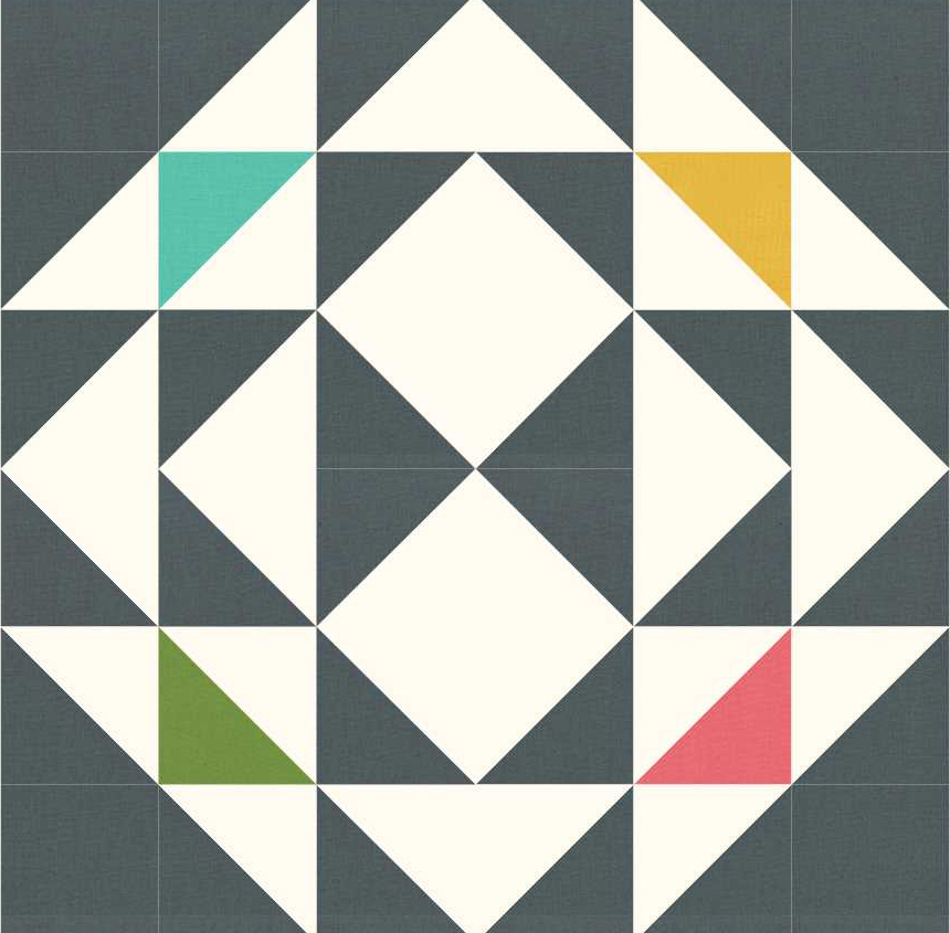 Corn Pattern Block Corn and Beans Block | FaveQuilts.com