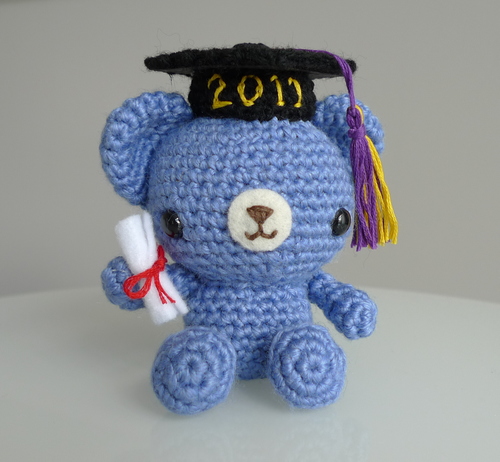 Graduation Teddy Crochet Pattern