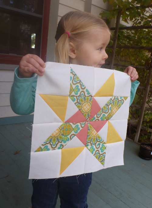 Starry Pinwheel Block Pattern