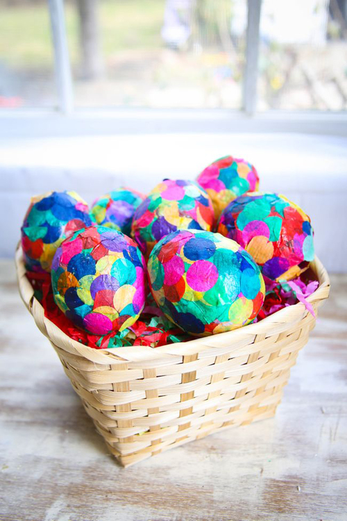 Colorful Confetti Easter Egg Designs