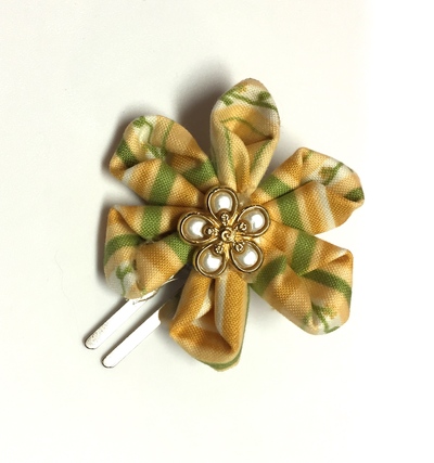 Kanzashi DIY Flower Hair Clip