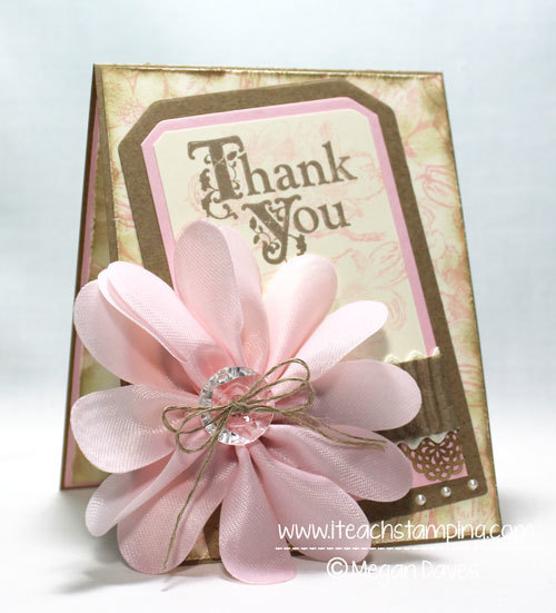 Vintage Thank You Card Craft