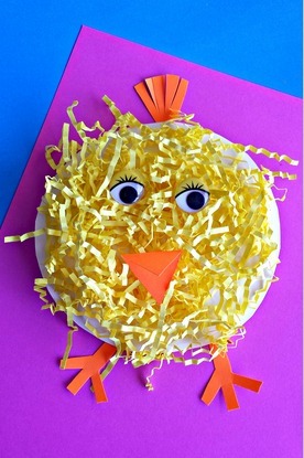 Easter Chick Paper Plate Craft