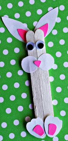 Bunny Popsicle Stick Craft