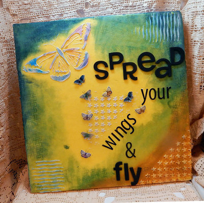 Spread Your Wings And Fly Mixed Media Canvas Art