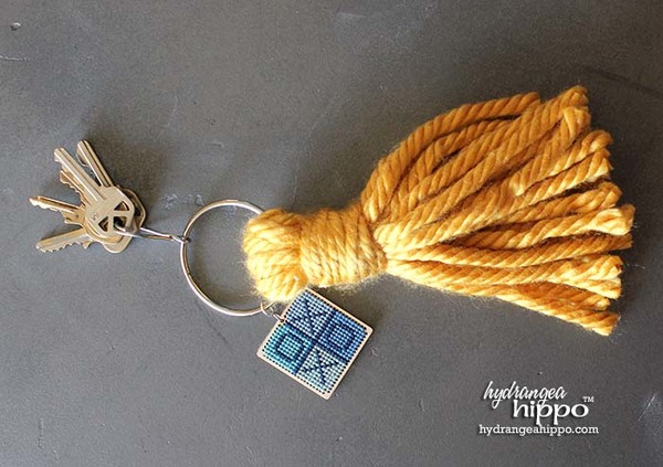 Giant Tassel Keychain Easy Yarn Craft