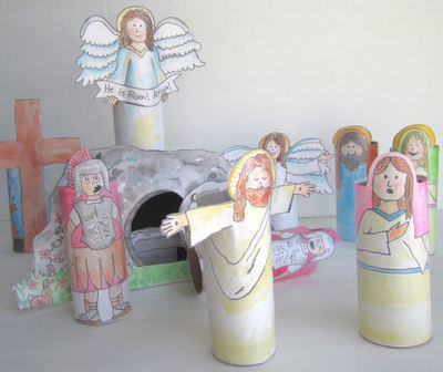 Printable Resurrection Set AllFreeHolidayCrafts Com