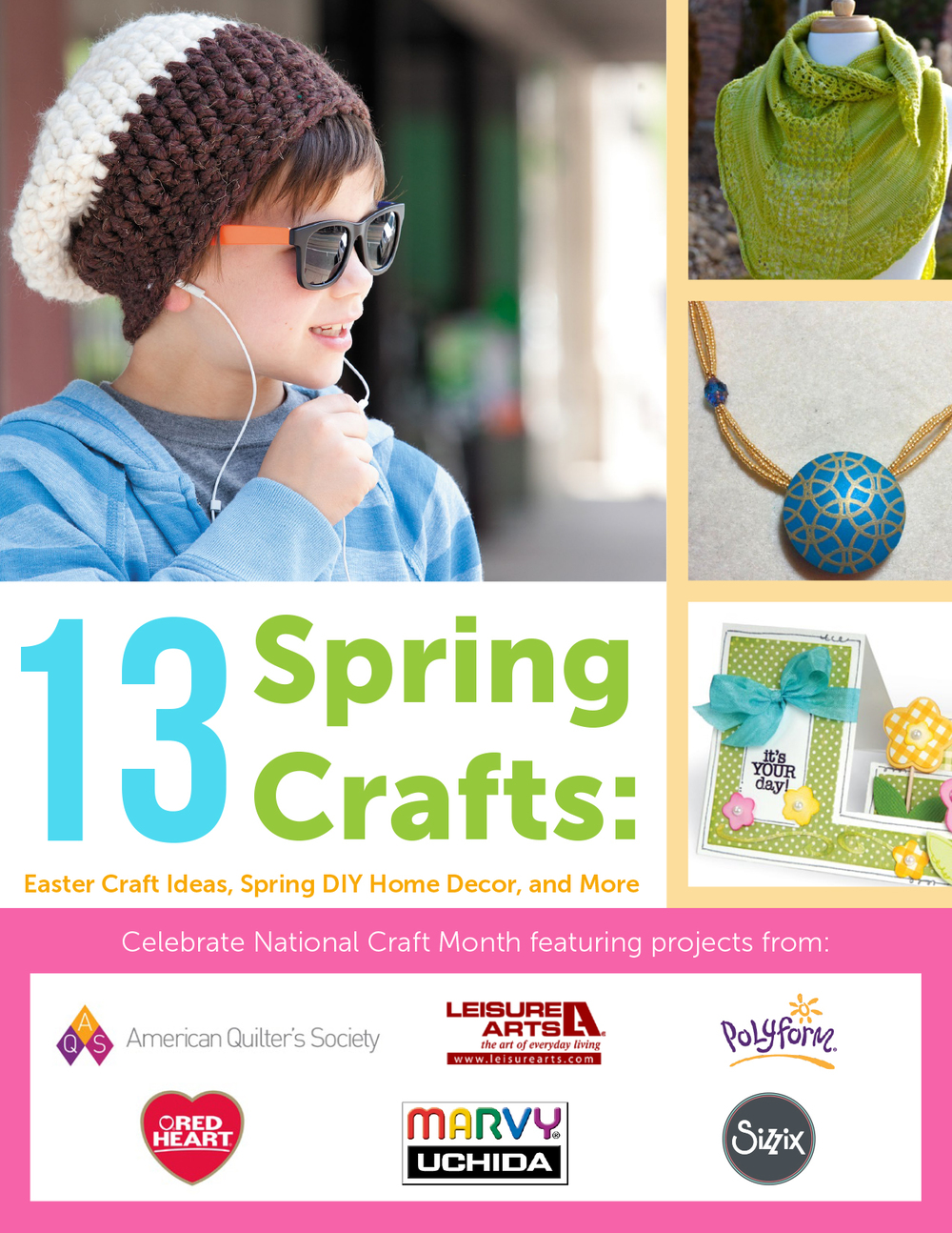 Spring Craft Book 13 Spring Crafts: Easter Craft Ideas, Spring DIY Home Decor, and More ...