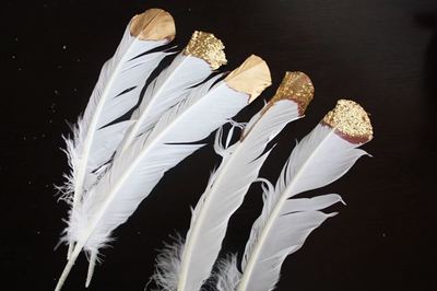 Ridiculously Captivating Gold-Dipped Feathers