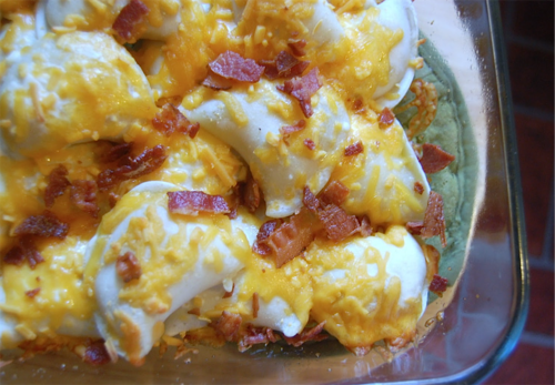 5-Ingredient Baked Pierogi Casserole