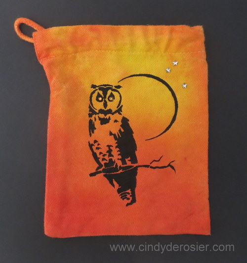 Easy Tie Dye Owl Bag