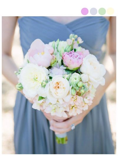 Pastel Princess Spring Wedding Bouquet