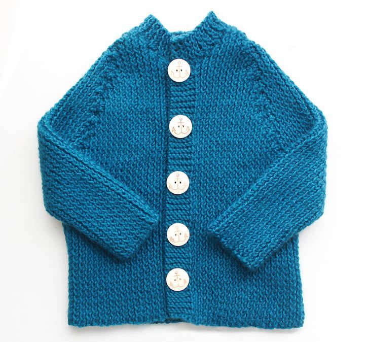 Little Sailor Baby Sweater | AllFreeKnitting.com