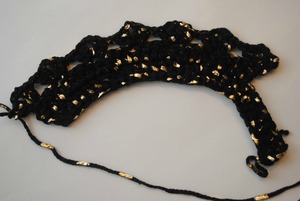 Gold Leaf Capelet Stitch Work Gold Leaf Capelet Stitch Work