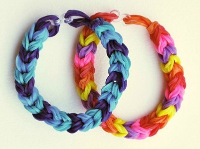 Chunky Fishtail Rainbow Loom Bracelet