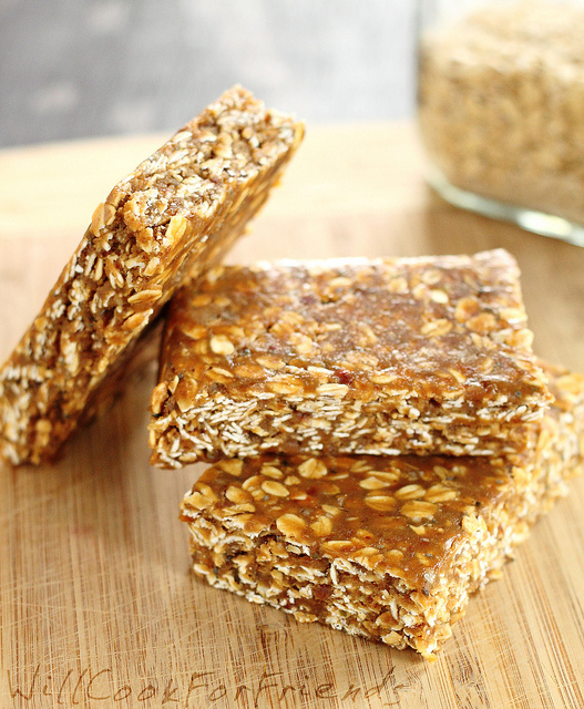 NoBake Banana Nut Protein Bars