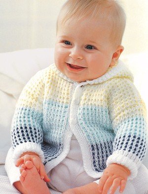 Hand Knitted Baby Cardigan 