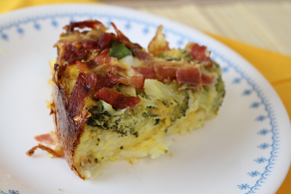 Potato Crusted Quiche