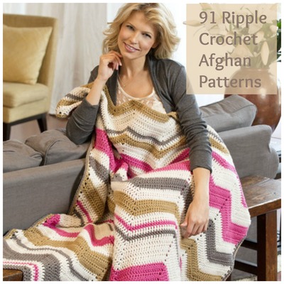 91 Ripple Crochet Afghan Patterns