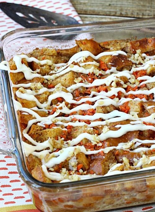 Carrot Cake Bread Pudding