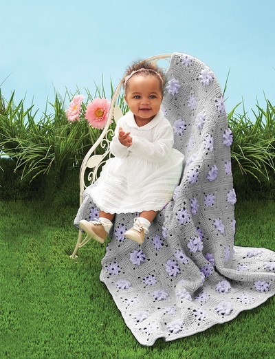 Field of Flowers Baby Crochet Blanket Field of Flowers Baby Crochet Blanket