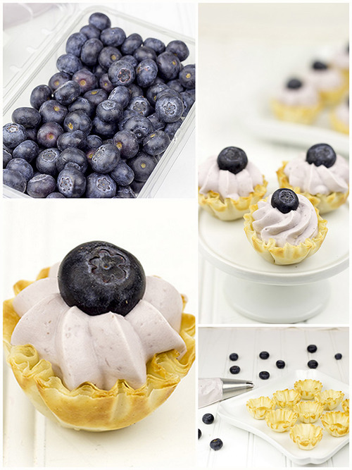 No Bake Blueberry Cheesecake Bites