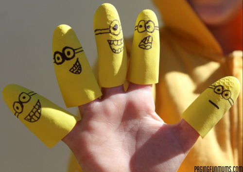 Minion DIY Finger Puppets