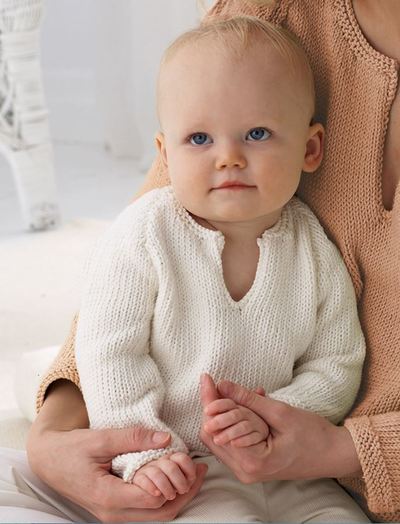 Baby Raglan Raglan Baby Sweater Pattern (Top Down) | AllFreeKnitting.com